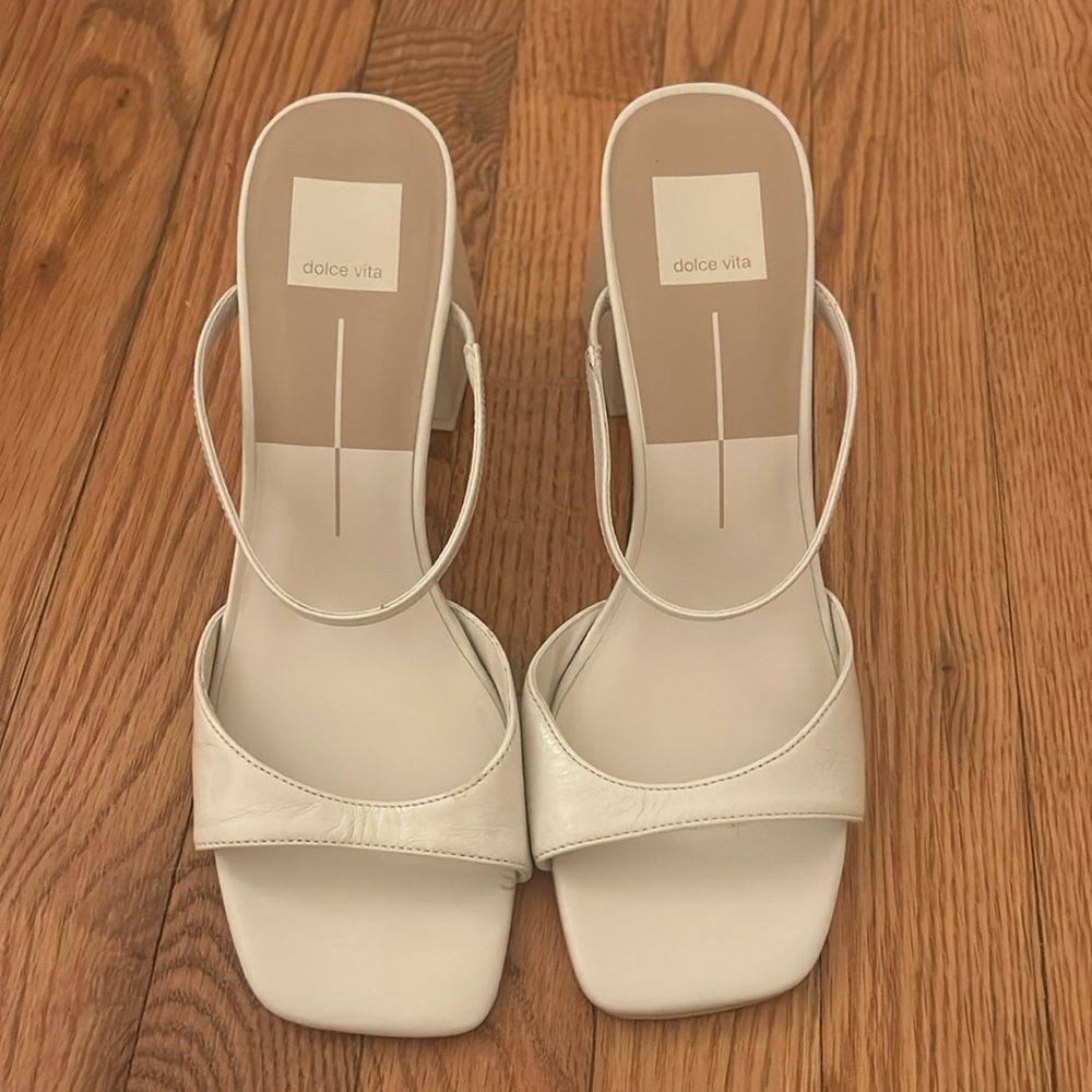 Jemmy White Dolce Vita Heels